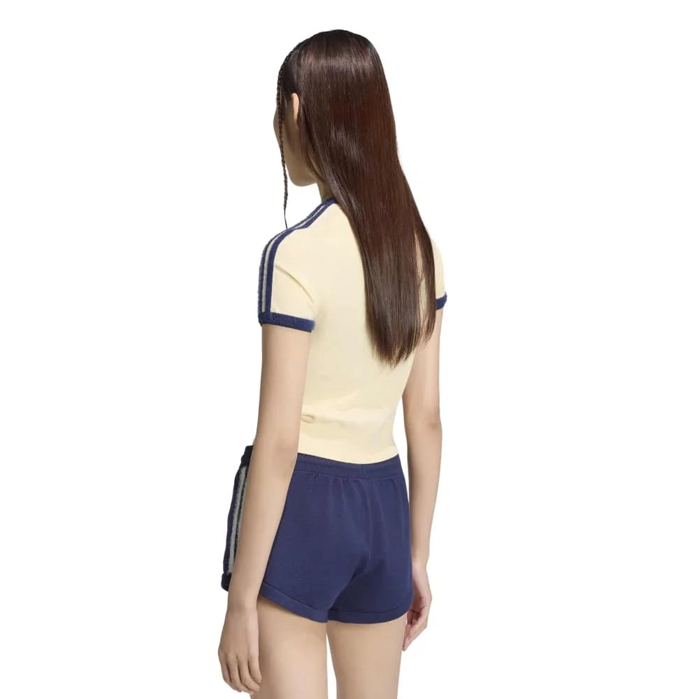 ADIDAS Knitted T-Shirt Yellow KS7376