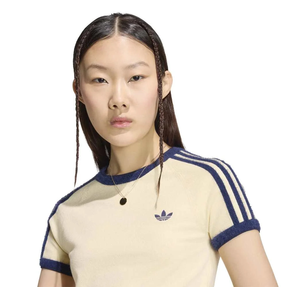 ADIDAS Knitted T-Shirt Yellow KS7376