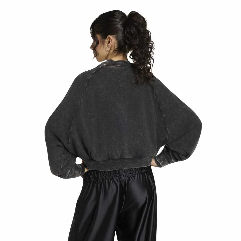 ADIDAS Sst Double Layered Cropped Track Jacket Black KS9141