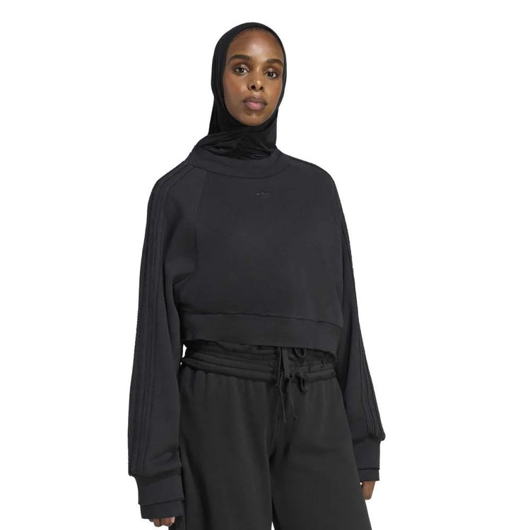 ADIDAS Winterized Double Crew Sweatshirt Black KS9231