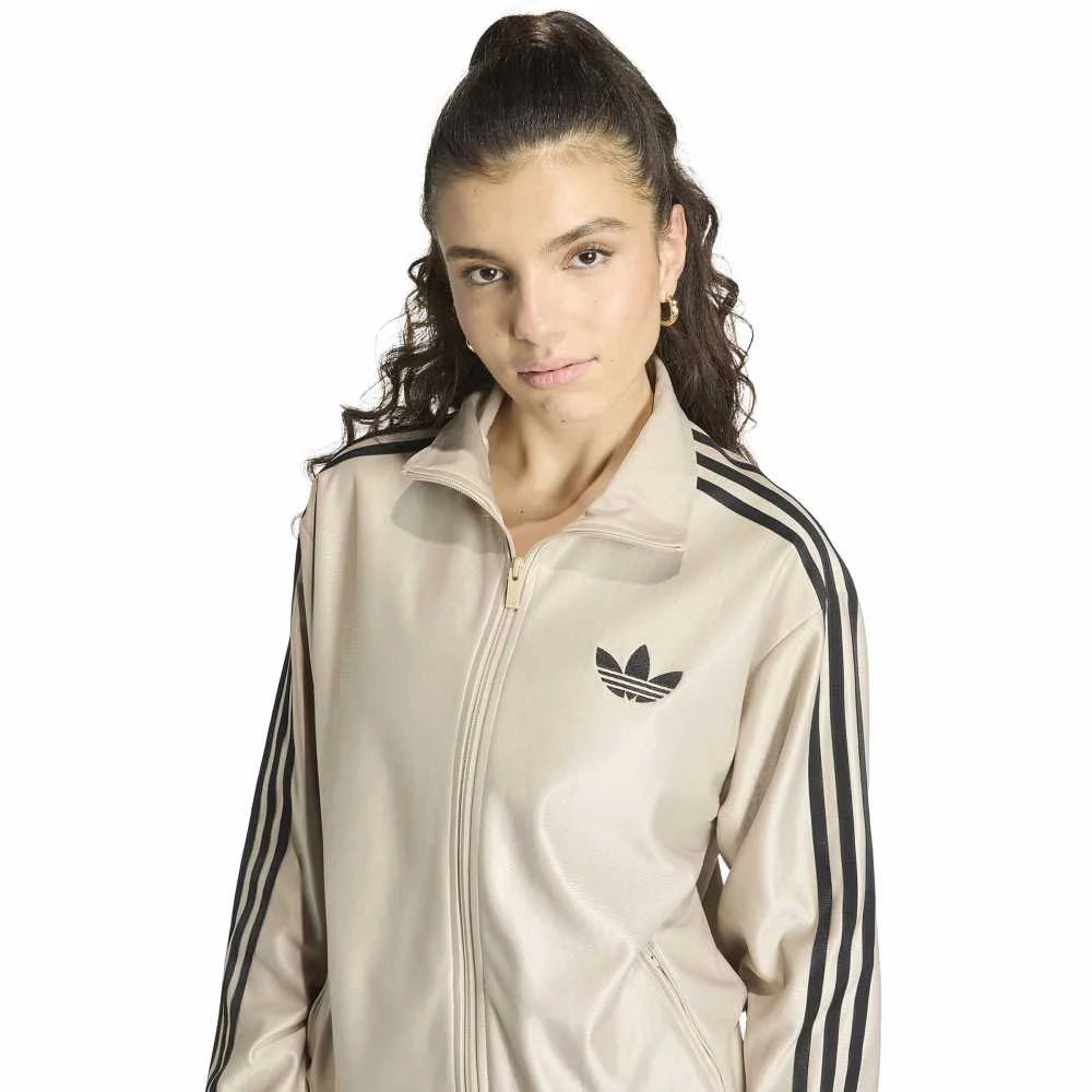 ADIDAS Metallic Firebird Loose Track Jacket Beige KS9981