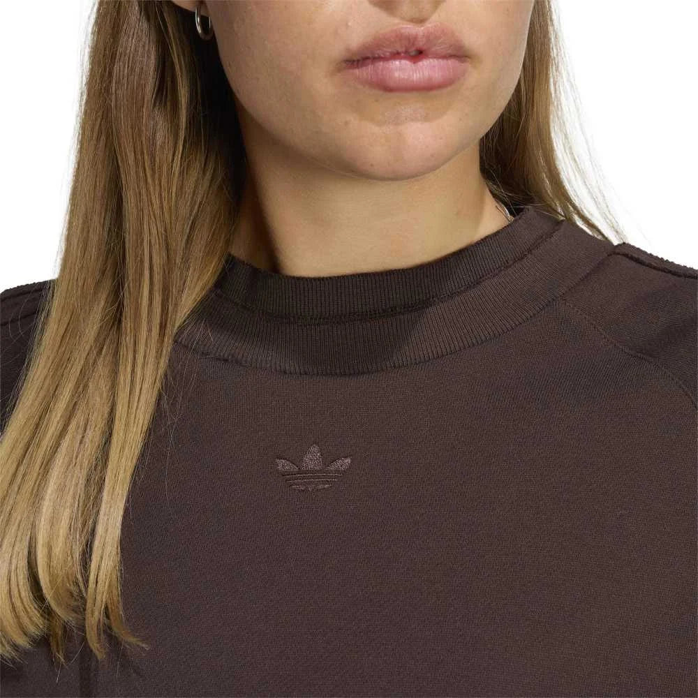 ADIDAS Winterized Double Crew Sweatshirt Brown KT2329
