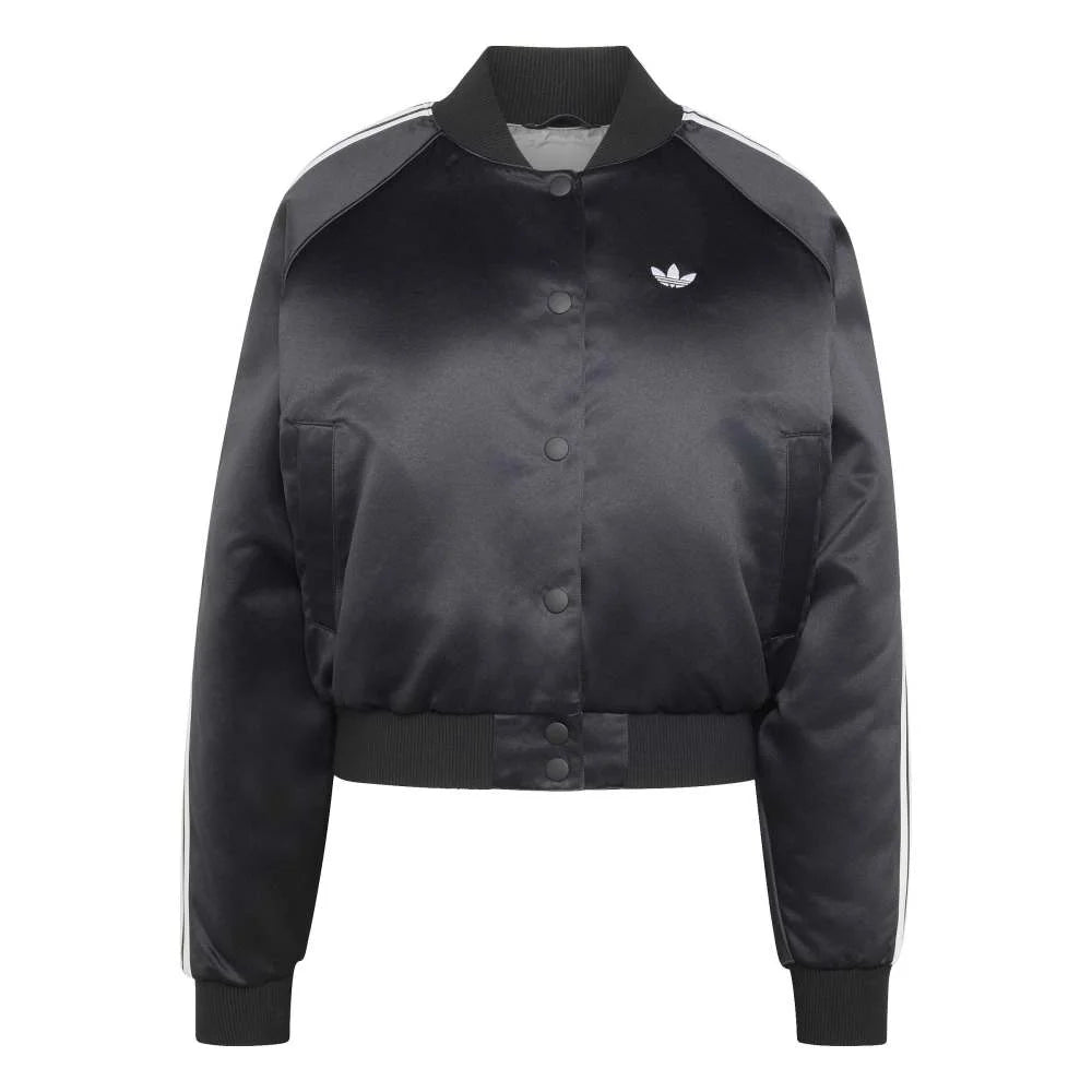 ADIDAS Satin SST Bomber Jacket Black KT2648