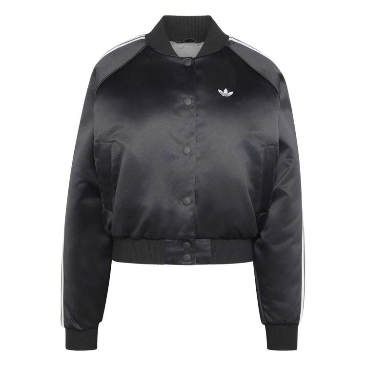 ADIDAS Satin SST Bomber Jacket Black KT2648