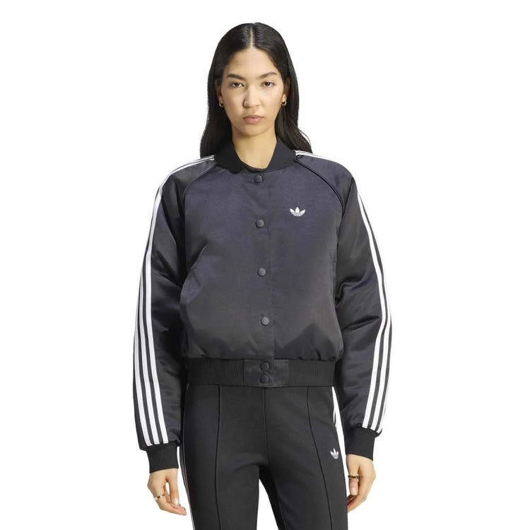 ADIDAS Satin SST Bomber Jacket Black KT2648