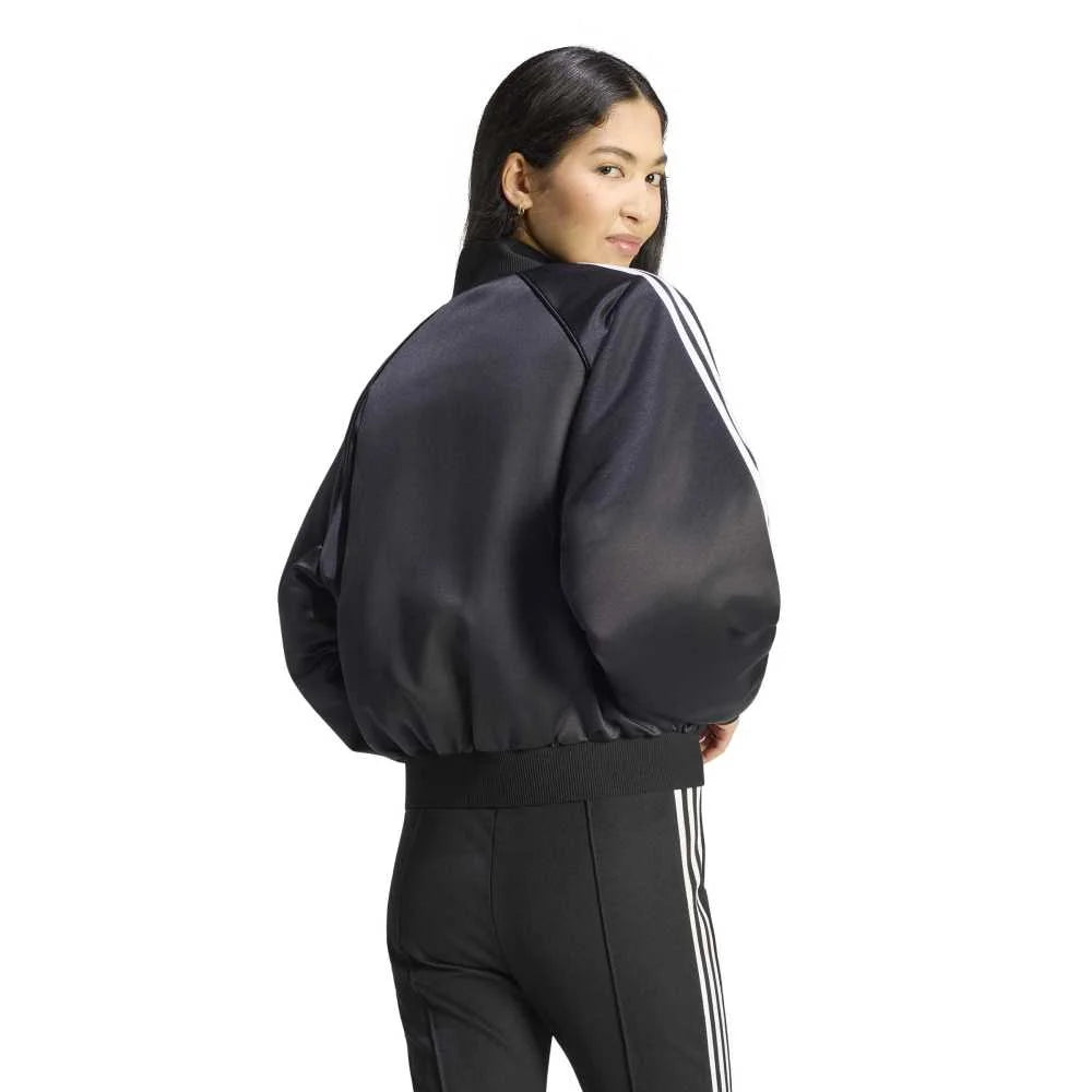 ADIDAS Satin SST Bomber Jacket Black KT2648