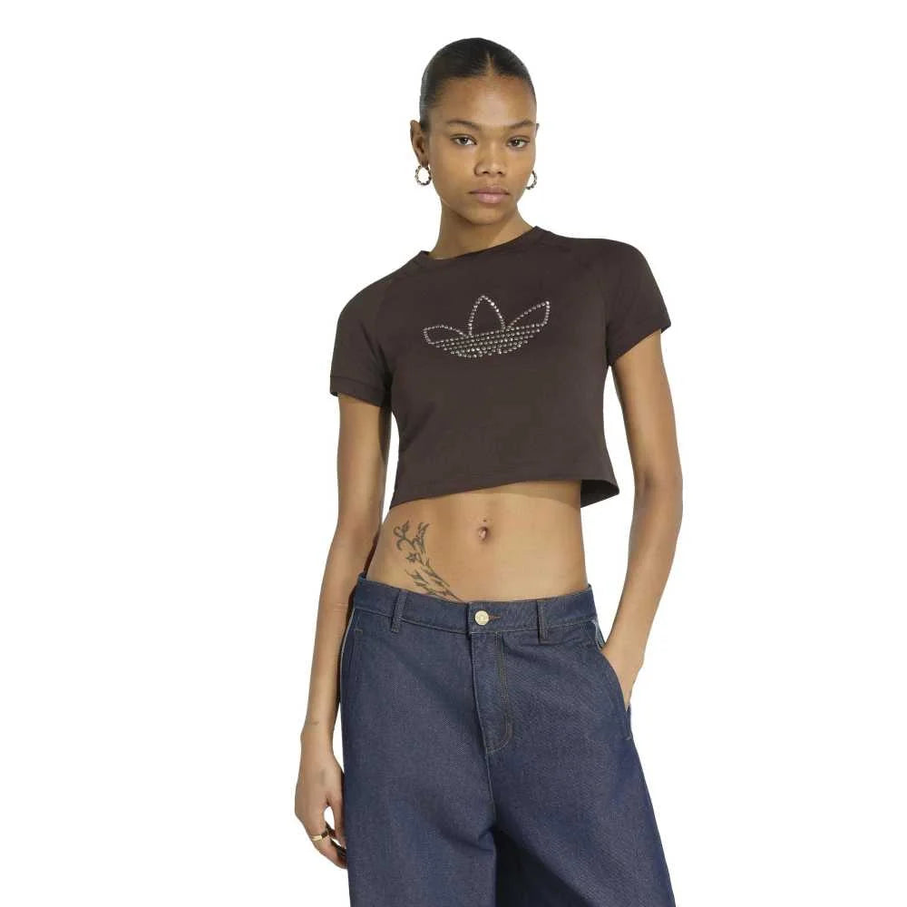 ADIDAS Studded Cali T-Shirt Brown KT4670