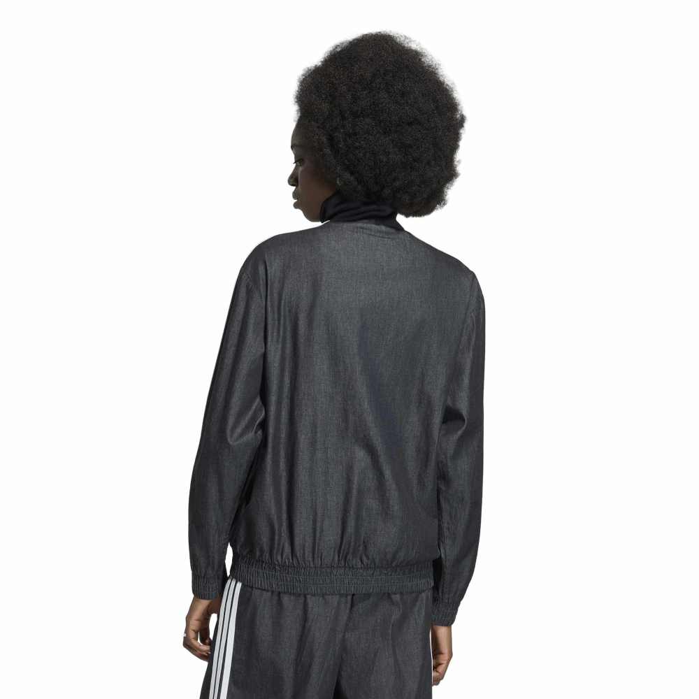 ADIDAS Adidas Originals Summer Glow Light Denim Firebird Track Jacket Black KW8758