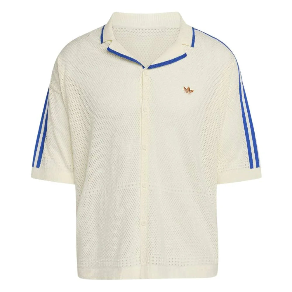 ADIDAS Knitted Resort Shirt White KX1223