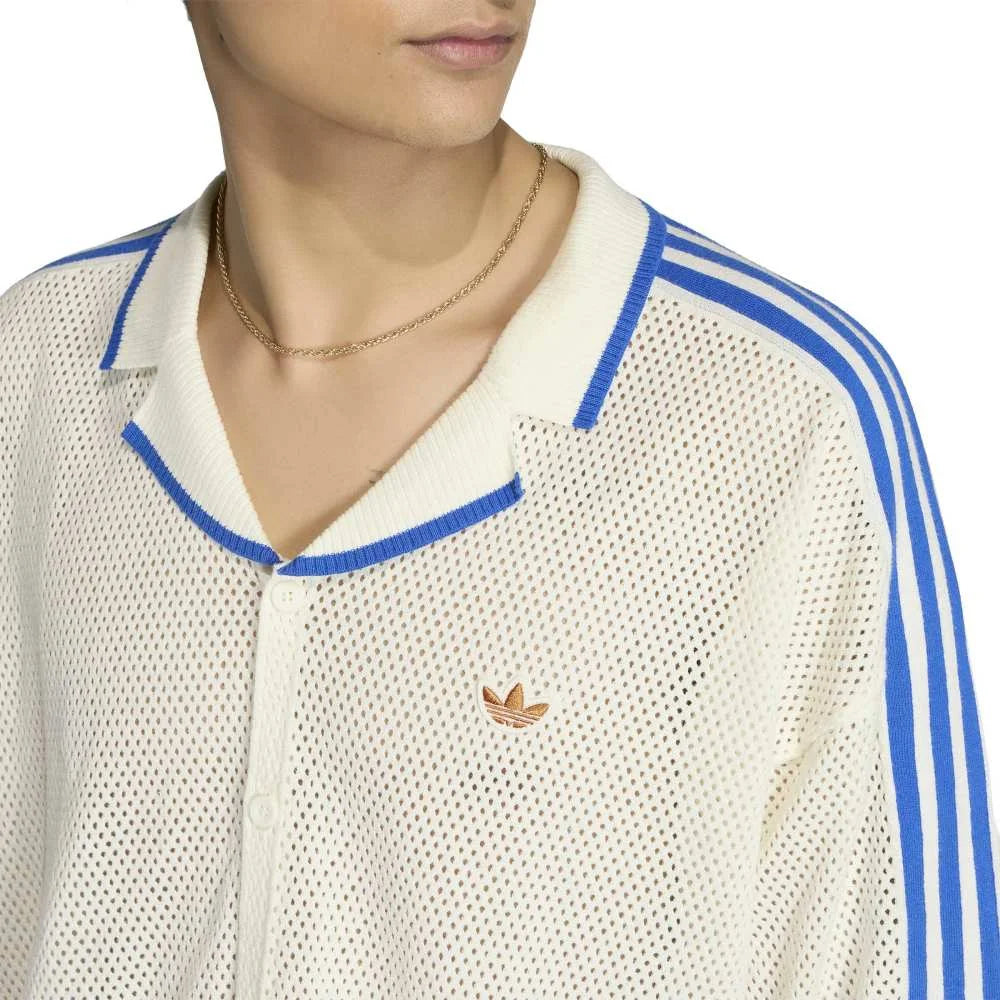 ADIDAS Knitted Resort Shirt White KX1223