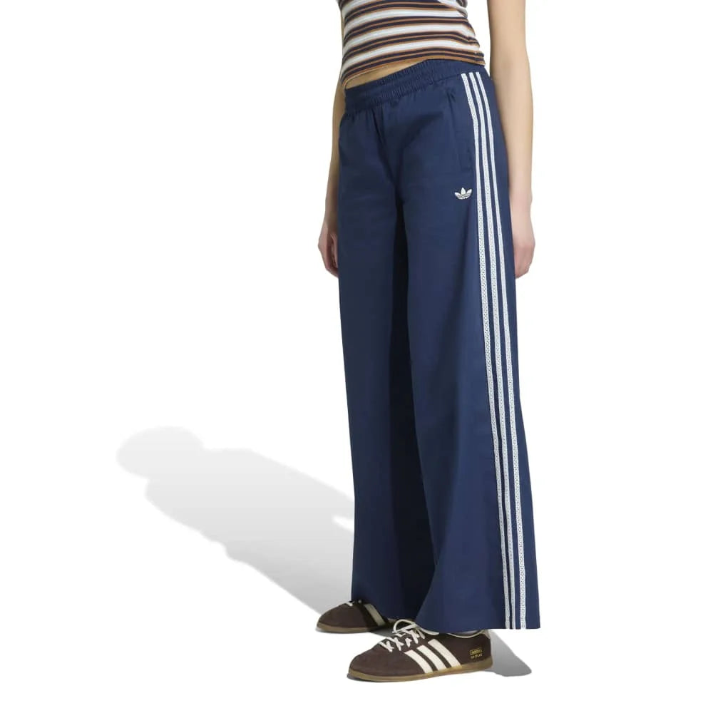 ADIDAS Originals Summer Glow Wide Leg Tracksuit Pant Blue KY3174