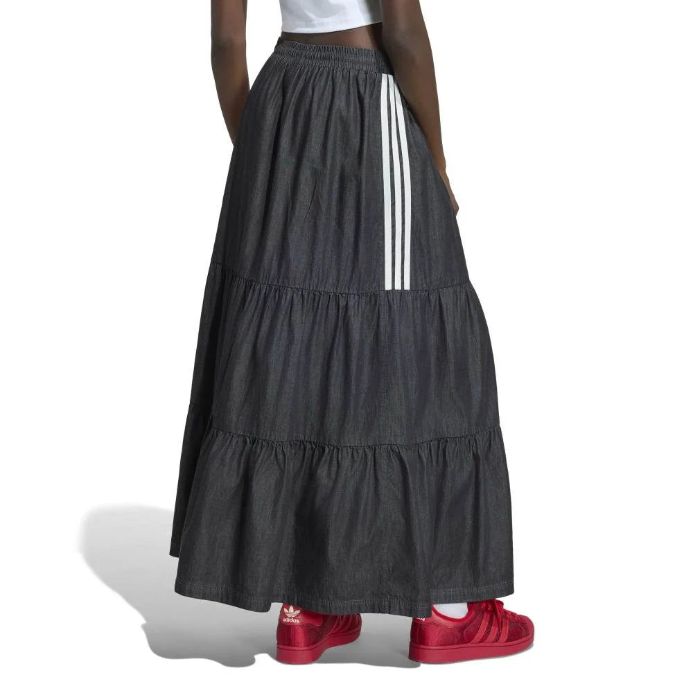 ADIDAS Originals Summer Glow Denim Skirt Black KY8114