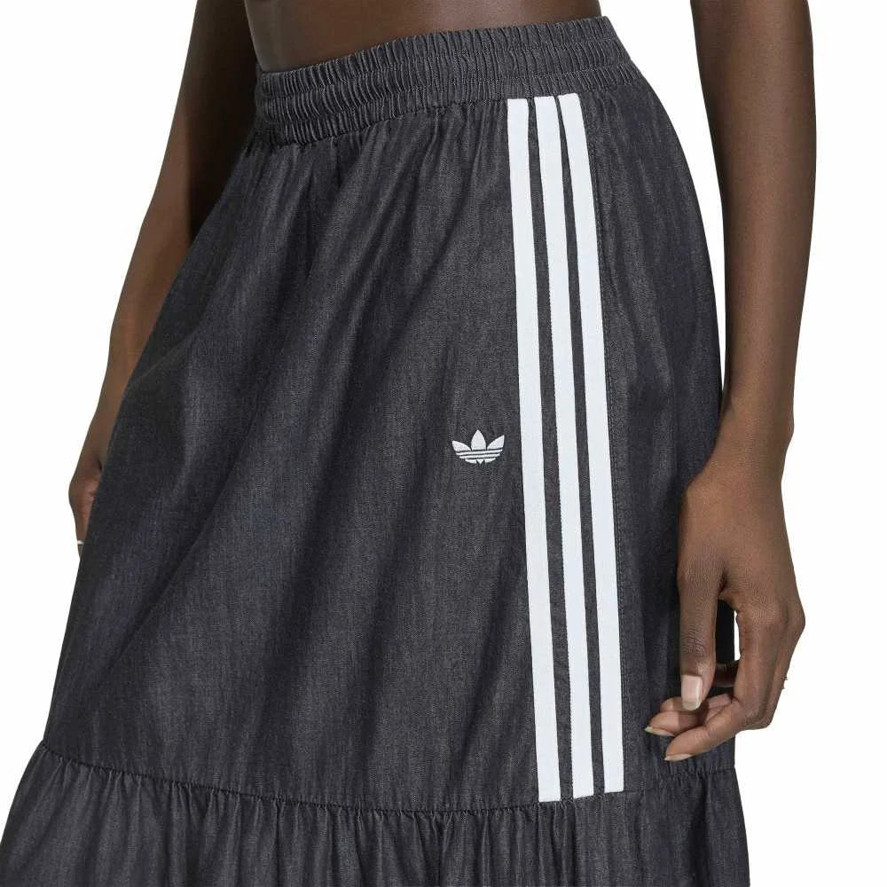 ADIDAS Originals Summer Glow Denim Skirt Black KY8114