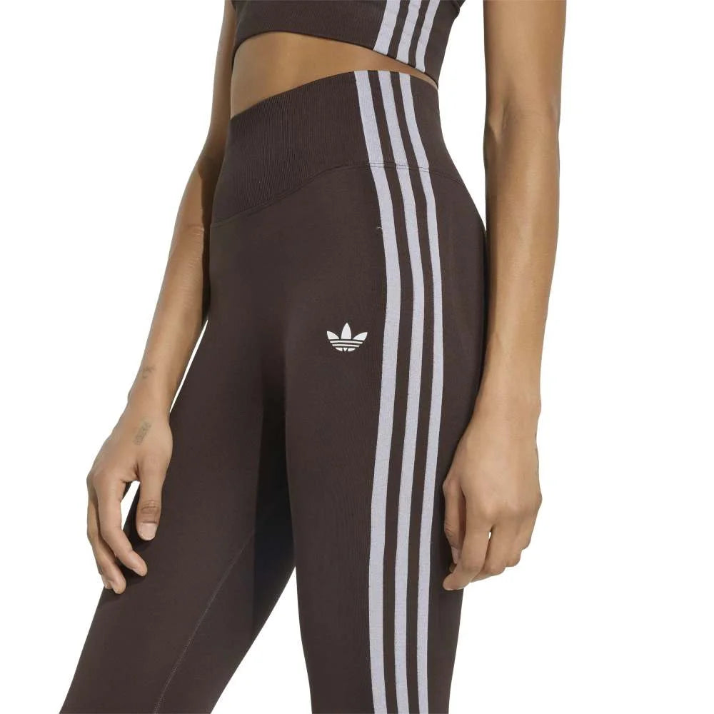 ADIDAS Essentials 3 Stripes Seamless Leggings Brown KZ4101