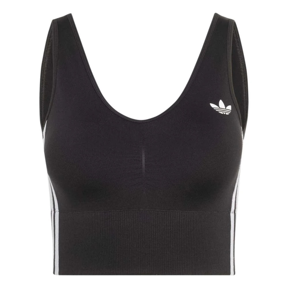 ADIDAS Essentials 3 Stripes Seamless Bralette Black KZ4109