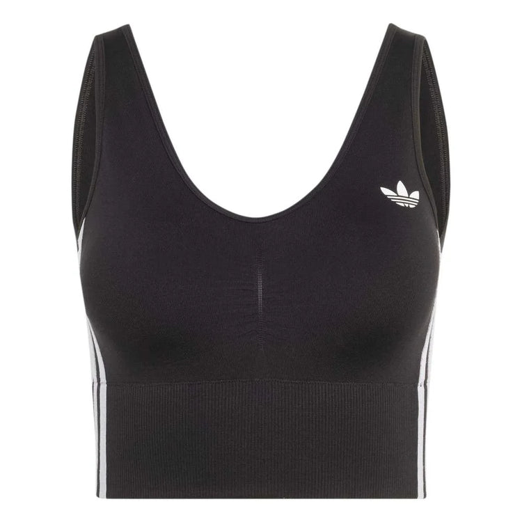 ADIDAS Essentials 3 Stripes Seamless Bralette Black KZ4109