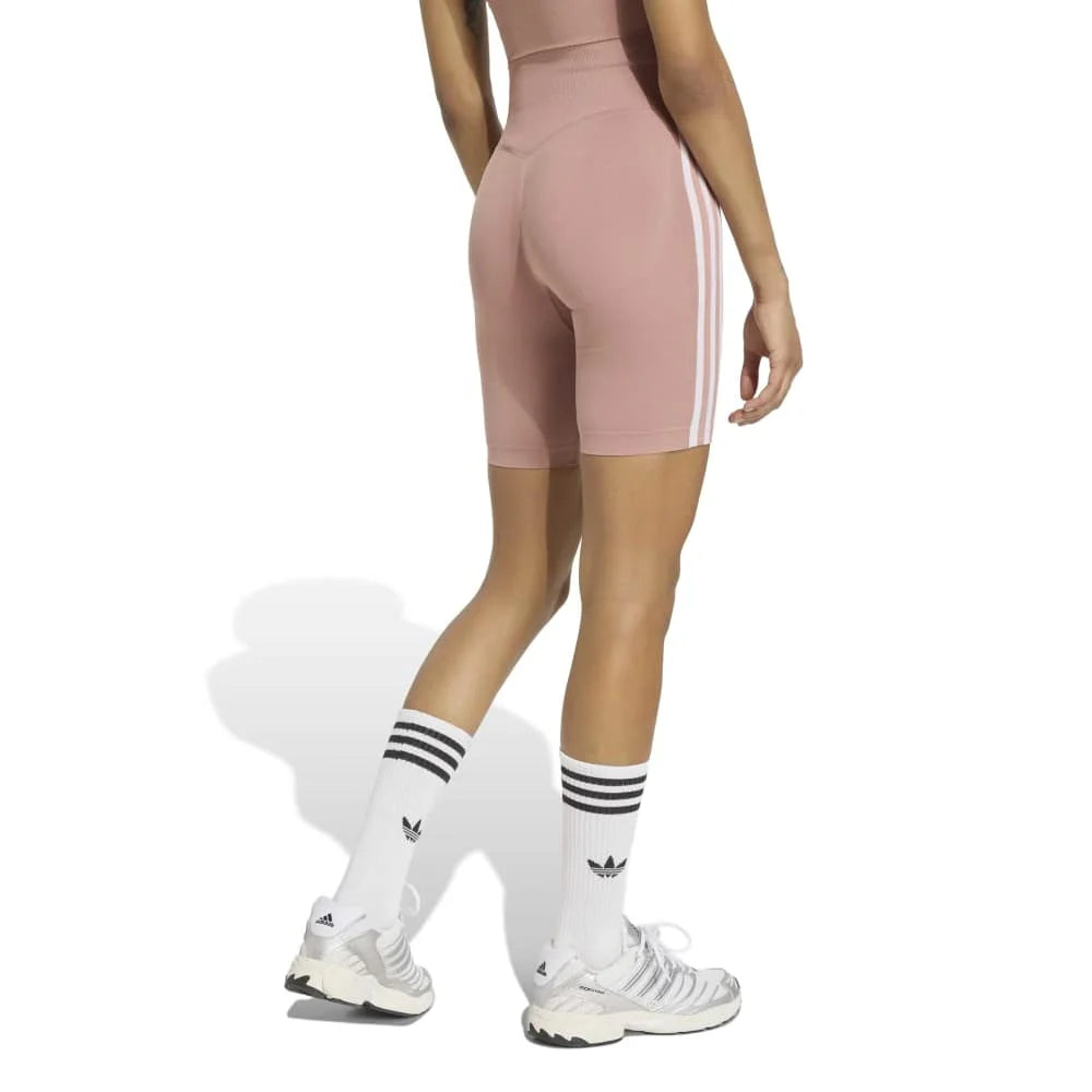 ADIDAS Essentials 3 Stripes Seamless Shorts 5 Inch Pink KZ4124