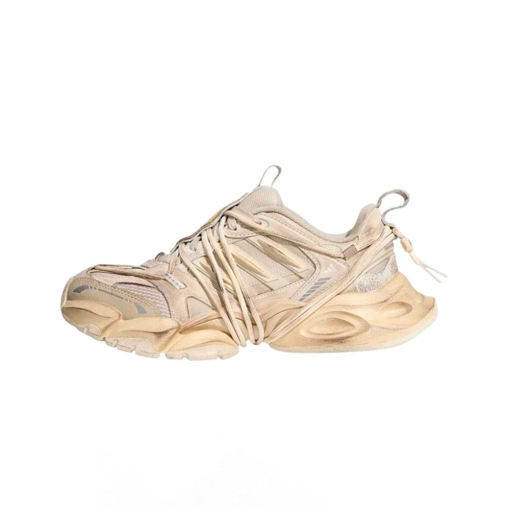 ADIDAS XLG RUNNER DELUXE 2.0 Beige White Sneakers KZ7205