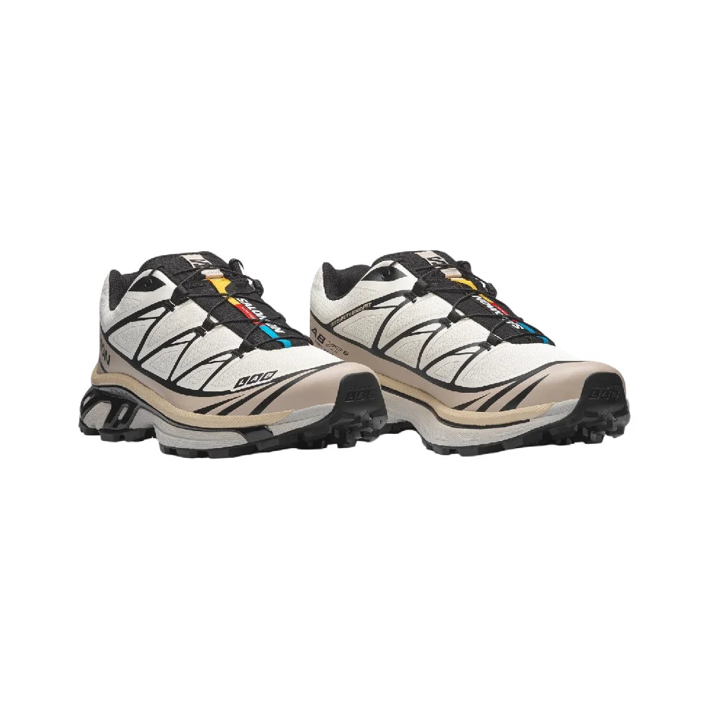 SALOMON XT-6 Vanilla Ice/Black/Silver Cloud Sneakers L49211300