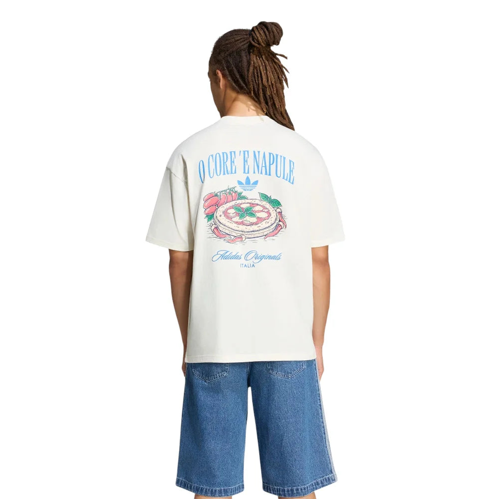 ADIDAS  Napoli GFX T-Shirt White LG9396