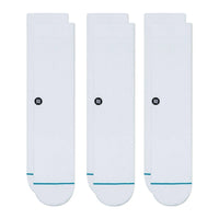 STANCE Icon 3 Pack Socks White M556D18ICP-WHT