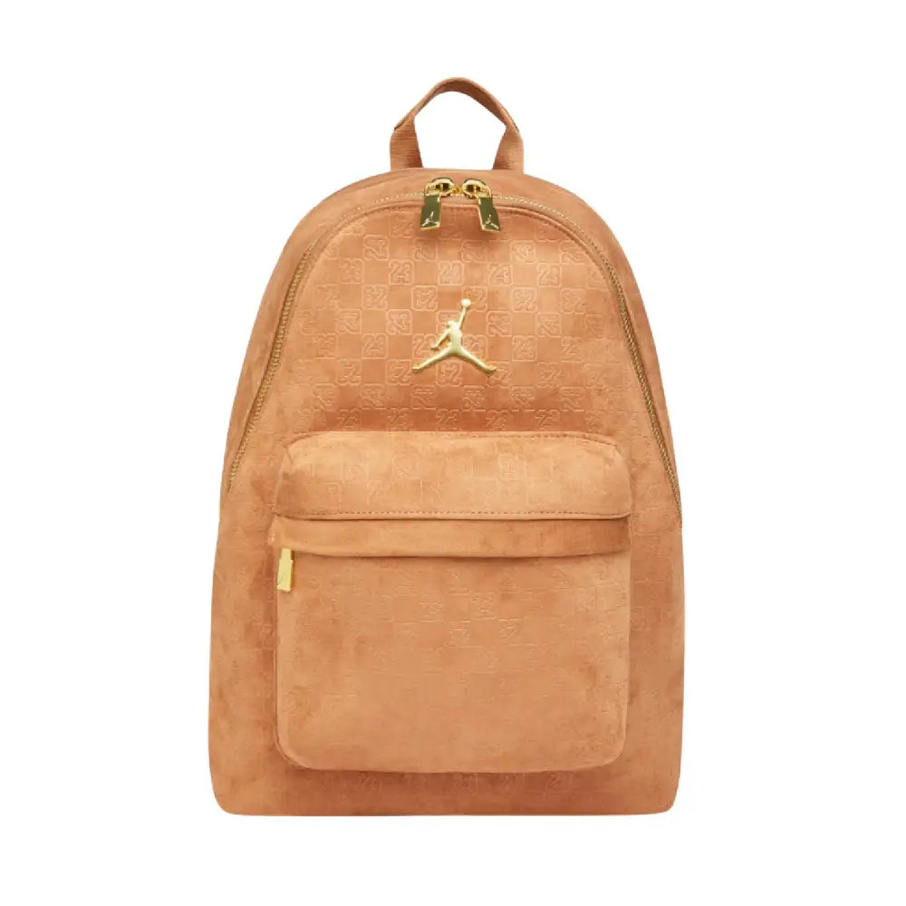 JORDAN Suede Monogram Backpack Beige MA9204-X6X