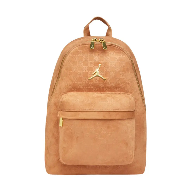 JORDAN Suede Monogram Backpack Beige MA9204-X6X