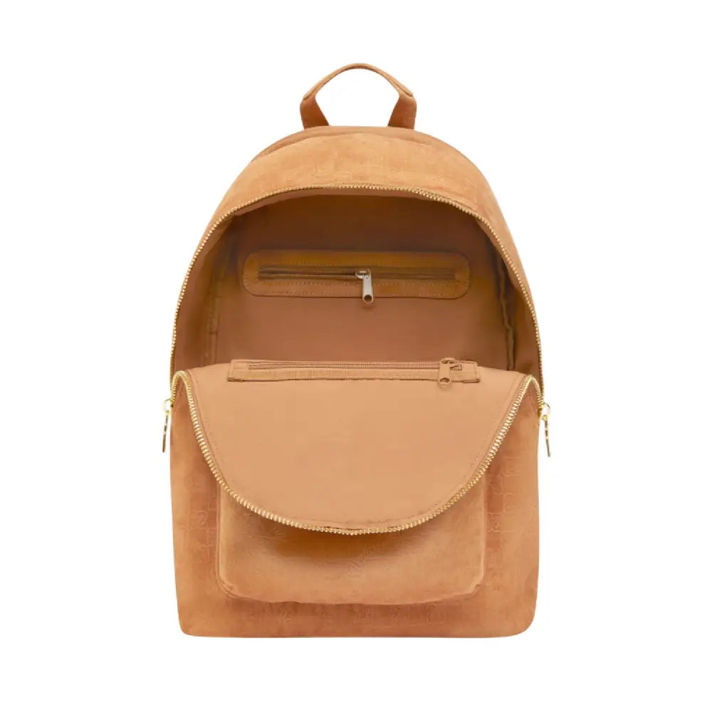 JORDAN Suede Monogram Backpack Beige MA9204-X6X