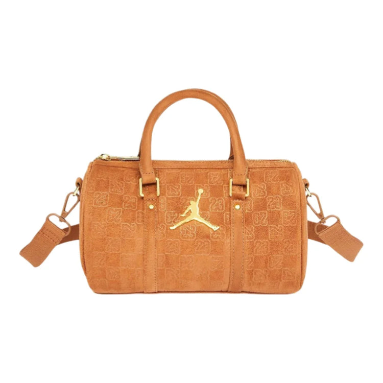 JORDAN Suede Monogram Mini Duffel Bag (3L) Brown MA9209-X6X