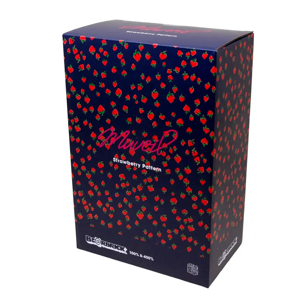 MEDICOM TOY BEARBRICK 400% MUVEIL STRAWBERRY 2-PACK MED1191