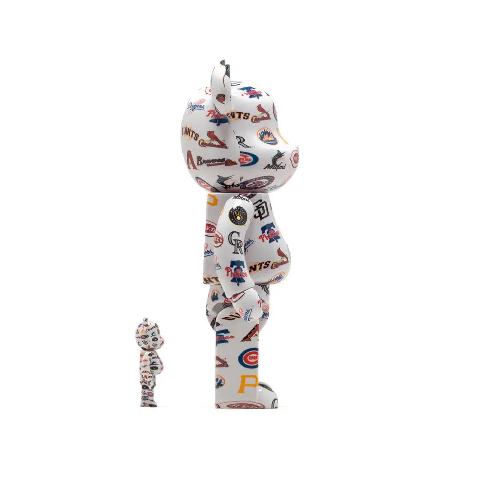 MEDICOM TOY BEARBRICK 400% MLB NATIONAL LEAGUE 2-PACK MED1196