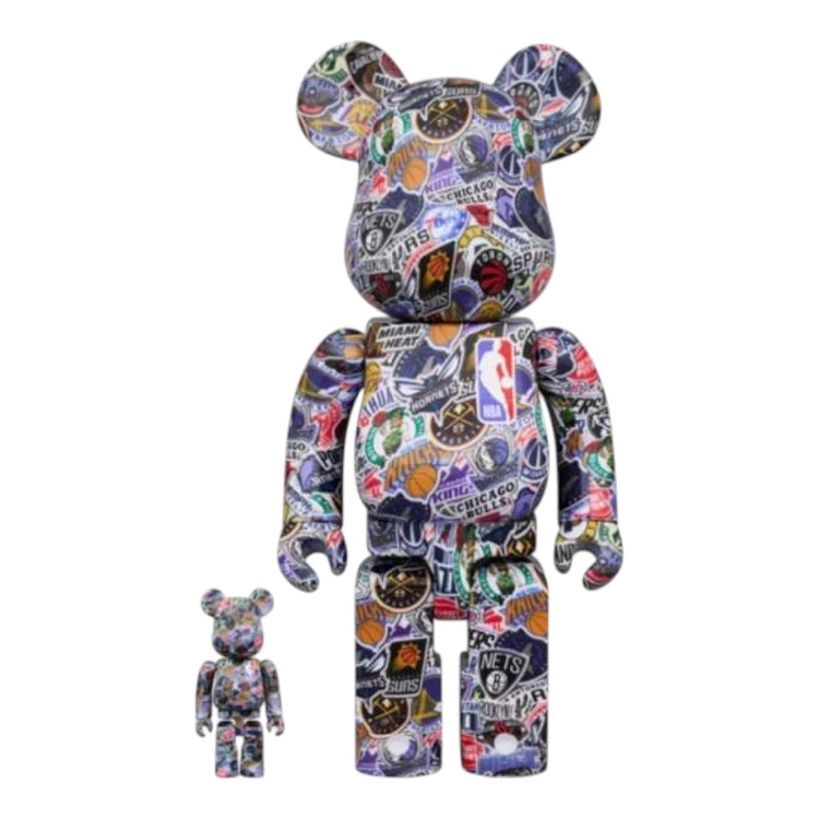 MEDICOM TOY Bearbrick NBA (BWWT 3) 100% & 400% Set MED2457