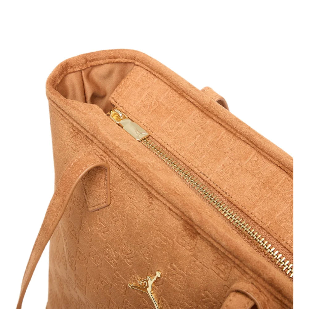 JORDAN Jam Suede Monogram Tote Bag Brown MM9206-X6X