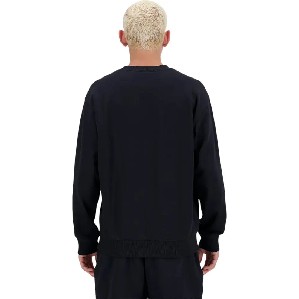 NEW BALANCE Small Logo French Terry Crew Sweat Black MT41507BK