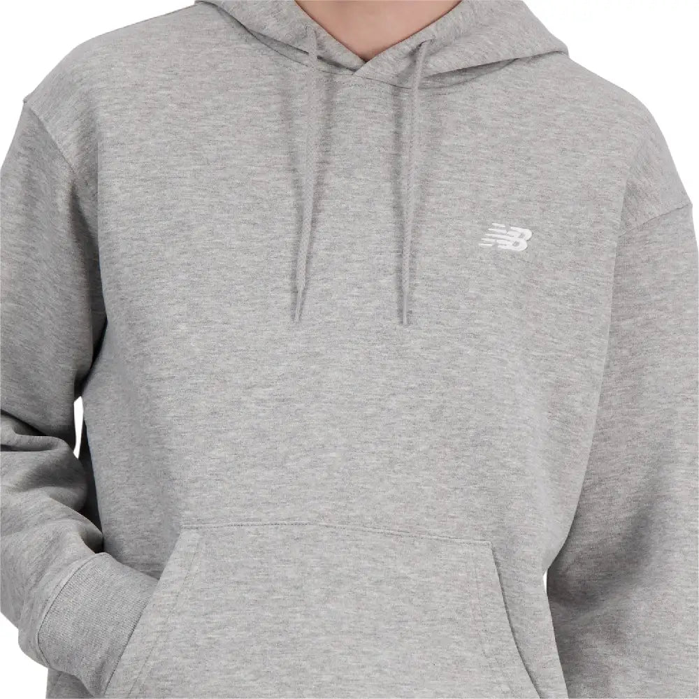 NEW BALANCE Small Logo French Terry Hoodie Grey MT41508AG