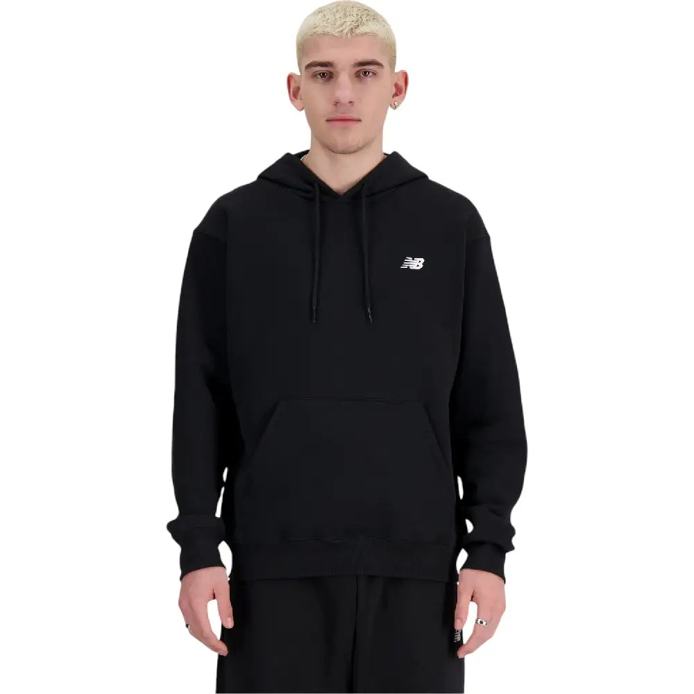 NEW BALANCE Small Logo French Terry Hoodie Black MT41508BK