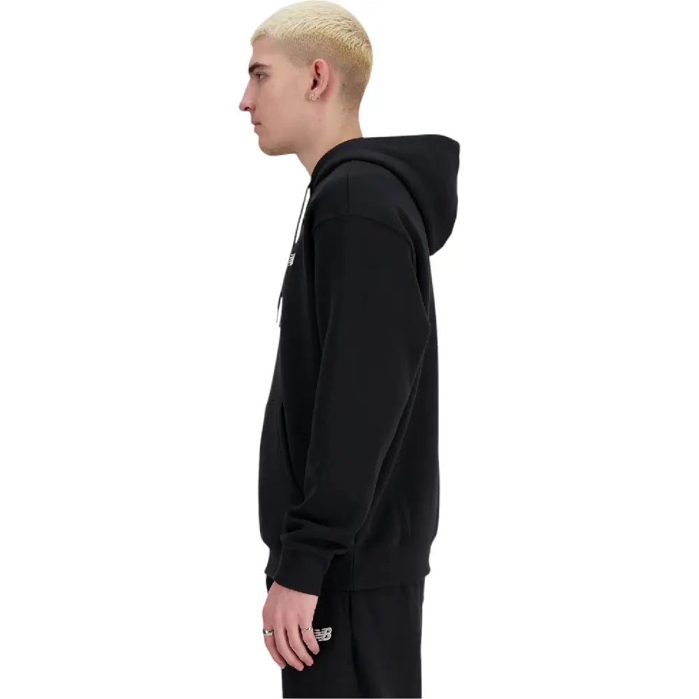 NEW BALANCE Small Logo French Terry Hoodie Black MT41508BK