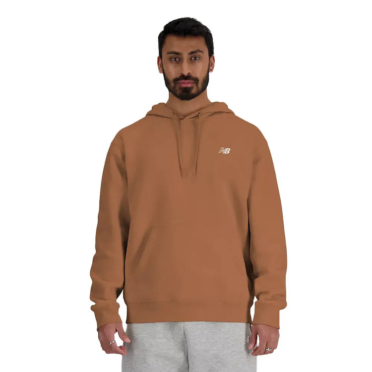 NEW BALANCE Small Logo French Terry Hoodie Walnut MT41508WUT