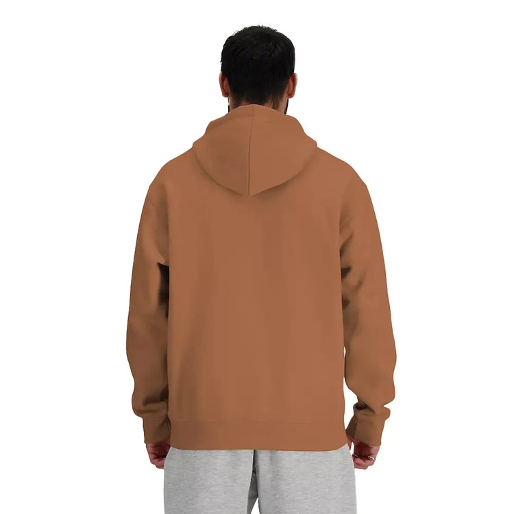 NEW BALANCE Small Logo French Terry Hoodie Walnut MT41508WUT