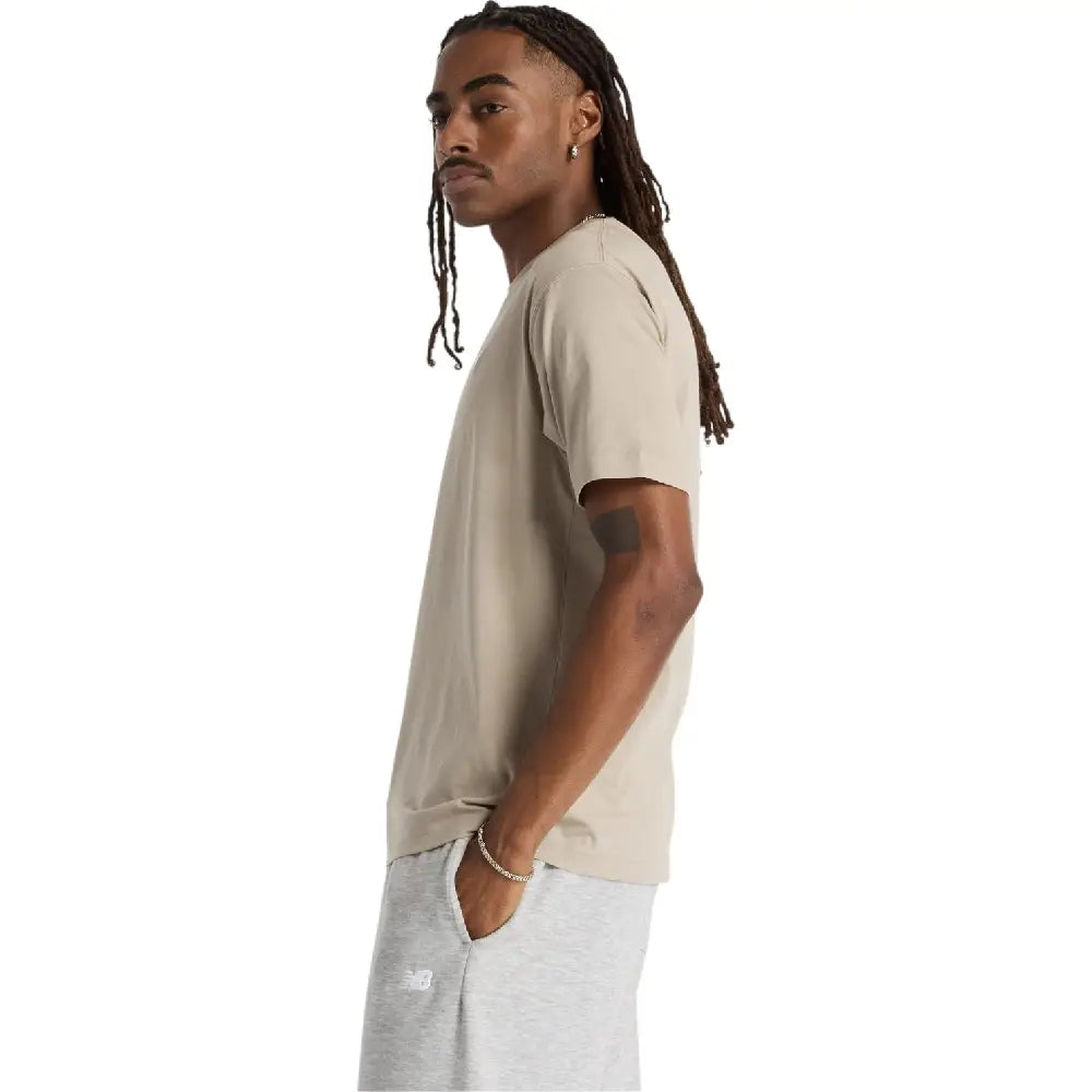 NEW BALANCE Sport Essentials Cotton T-Shirt Arid Stone MT41509ADS