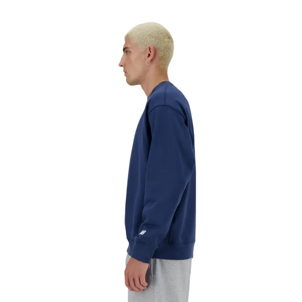 NEW BALANCE Athletics Sport Style Relaxed Crew Sweat Navy MT41538NNY