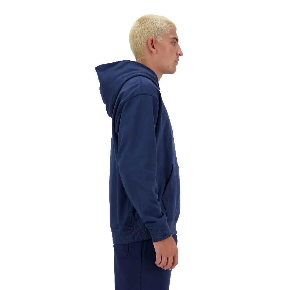 NEW BALANCE Athletics Embroidered Relaxed Hoodie Navy MT41539NNY