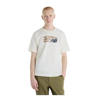 NEW BALANCE Athletics Premium Relaxed Chest Logo T-Shirt Angora MT51900AGA