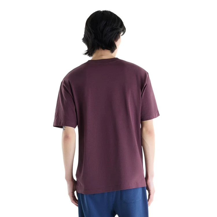 NEW BALANCE Athletics Flocked Logo T-Shirt Cherry MT62I3O5YLR