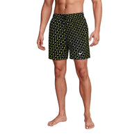 NIKE 5" Swim Short Black Yellow NESSG577-001