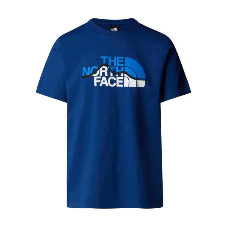 NORTH FACE S/S Mountain Line T-Shirt Blue NF0A87NTD1R1