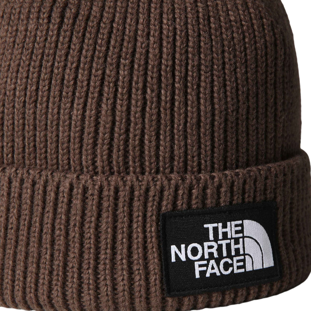 NORTH FACE TNF Logo Box Cuffed Beanie Brown NF0A8CHE1OI1