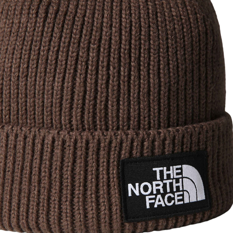 NORTH FACE TNF Logo Box Cuffed Beanie Brown NF0A8CHE1OI1