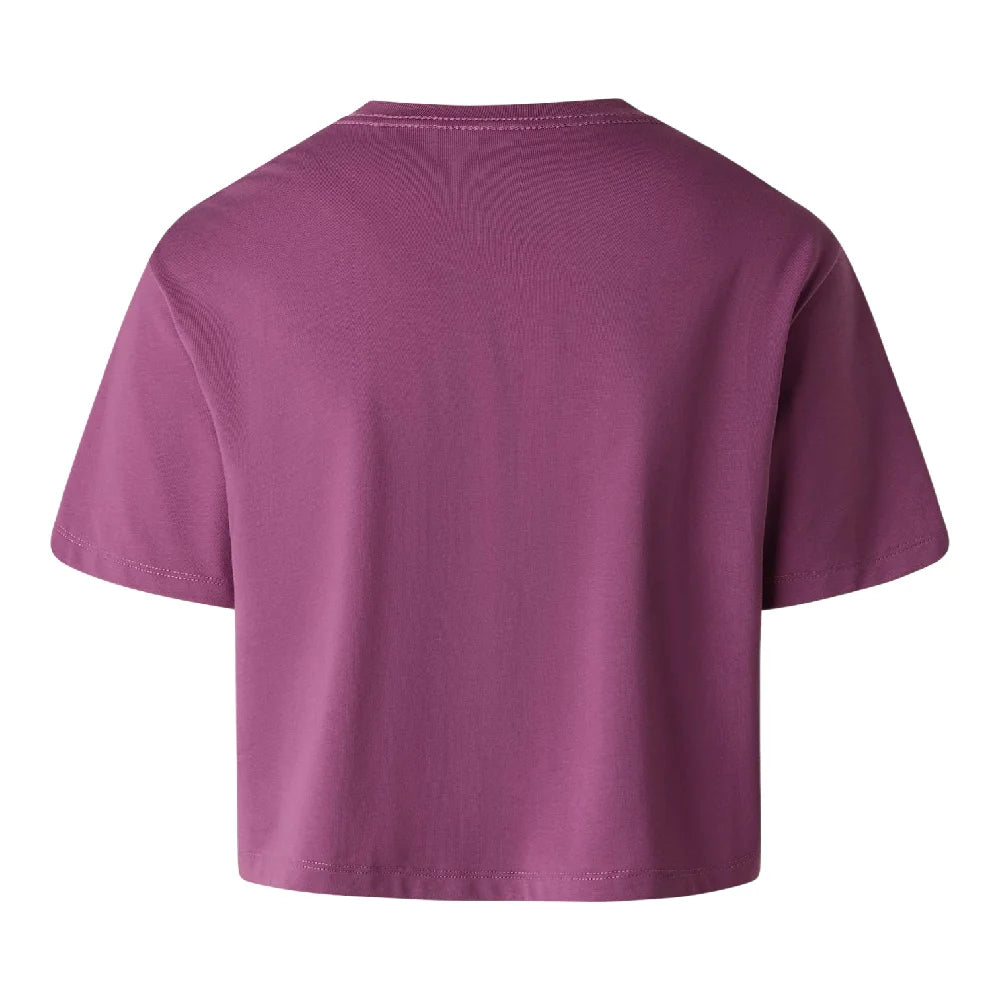 NORTH FACE Evolution Simple Dome Crop Relaxed T-Shirt Purple NF0A8FDHG4Y1