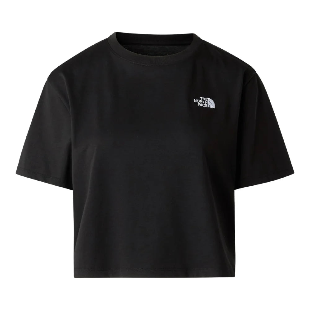 NORTH FACE Evolution Simple Dome Crop Relaxed T-Shirt Black NF0A8FDHJK31